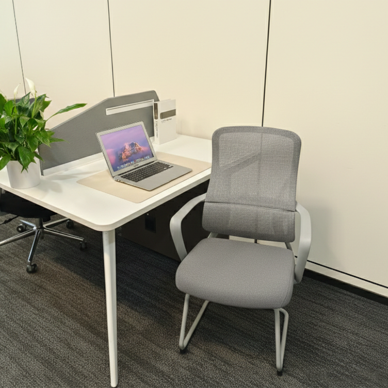 Premium Gray Executive Back Support & Stylish Design Desk Chair - Minimalist Chair With Ergonomic Breathable Mesh For Home Office Lumendat