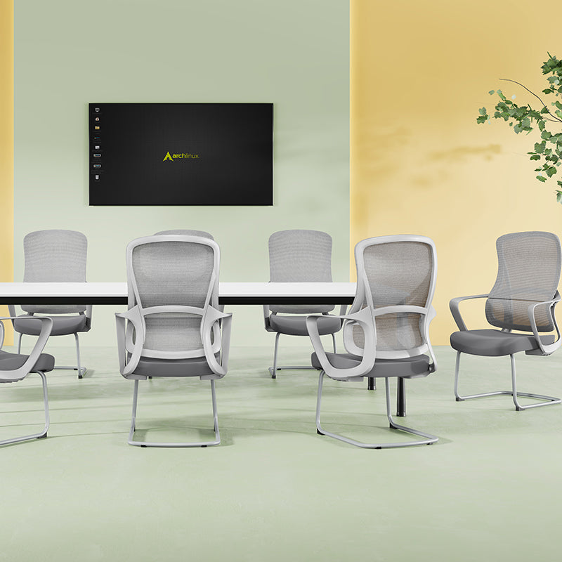 Premium Gray Executive Back Support & Stylish Design Desk Chair - Minimalist Chair With Ergonomic Breathable Mesh For Home Office Lumendat