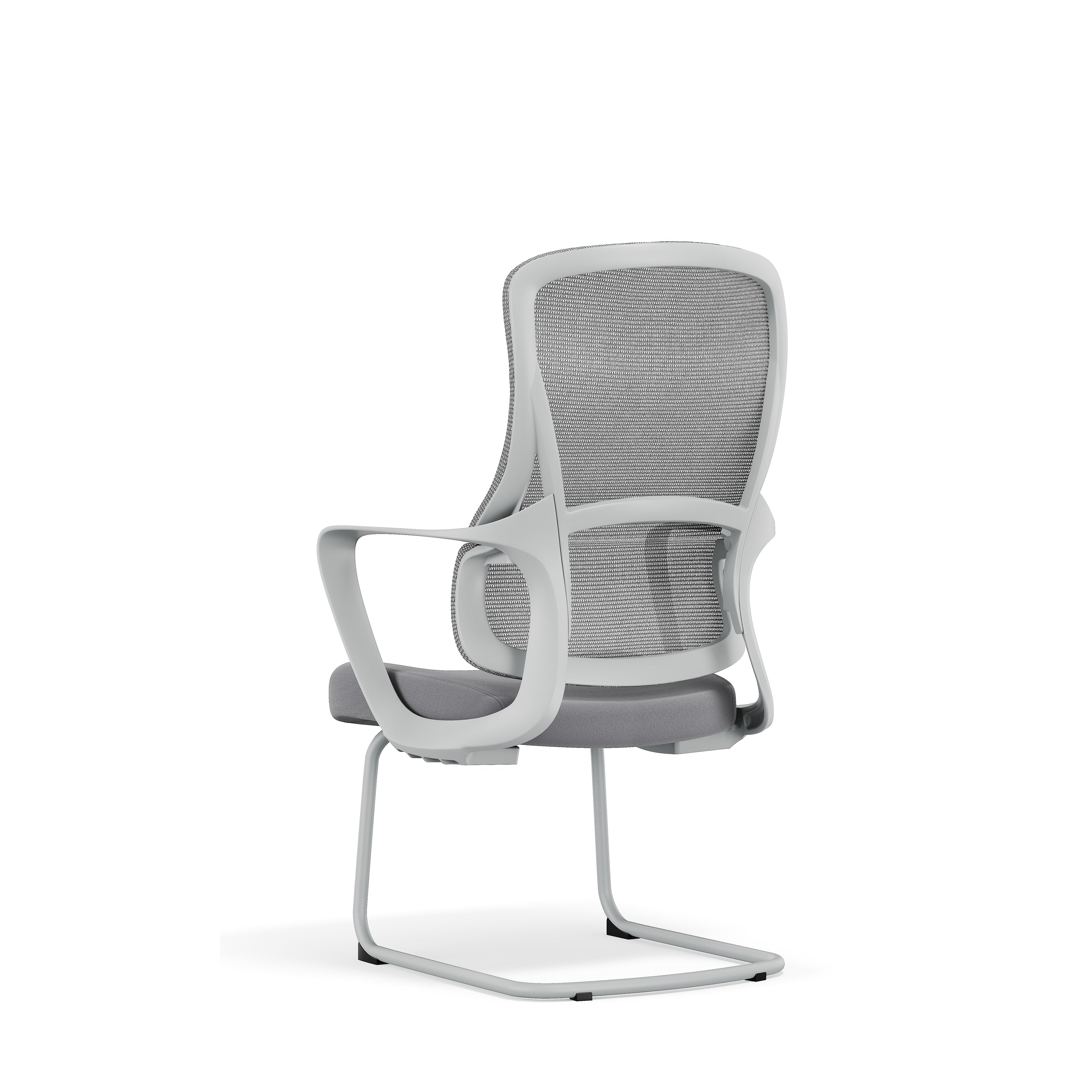 Premium Gray Executive Back Support & Stylish Design Desk Chair - Minimalist Chair With Ergonomic Breathable Mesh For Home Office Lumendat