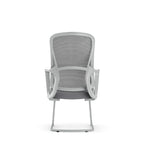 Premium Gray Executive Back Support & Stylish Design Desk Chair - Minimalist Chair With Ergonomic Breathable Mesh For Home Office Lumendat