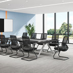 Adjustable Lumbar Support Executive Desk - Minimalist Chair With Breathable Mesh & Sturdy Steel Frame For Home Office Lumendat