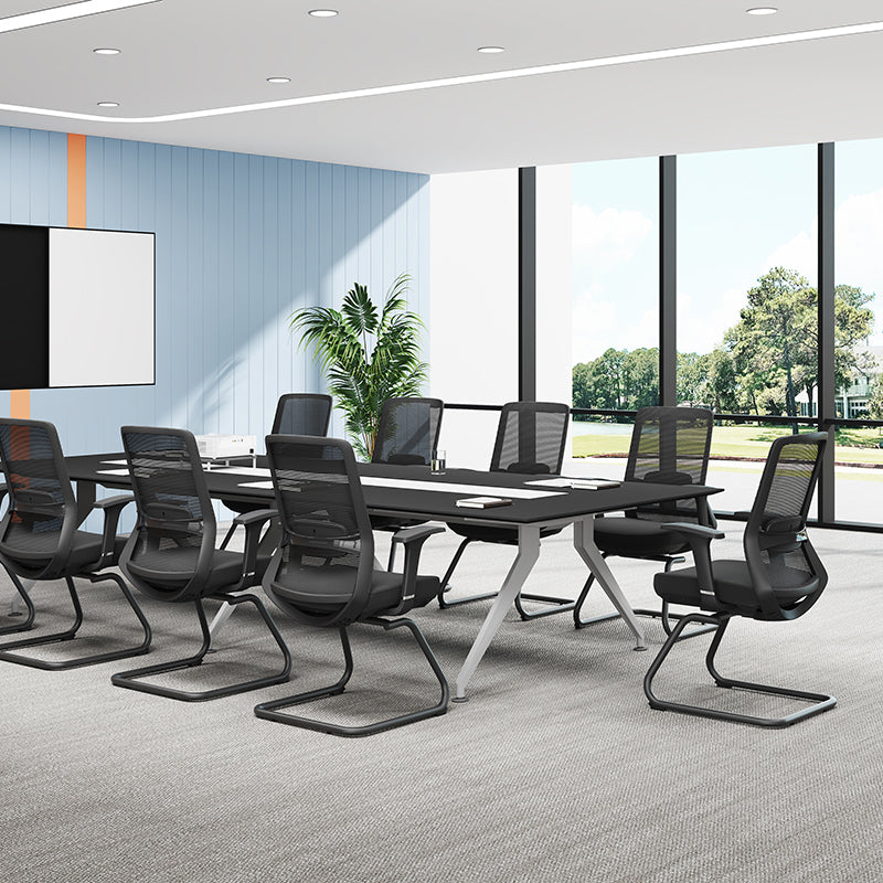 Adjustable Lumbar Support Executive Desk - Minimalist Chair With Breathable Mesh & Sturdy Steel Frame For Home Office Lumendat