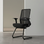 Adjustable Lumbar Support Executive Desk - Minimalist Chair With Breathable Mesh & Sturdy Steel Frame For Home Office Lumendat