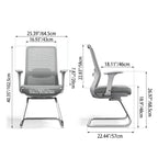 Breathable Mesh & Adjustable Back Support Desk Chair - Minimalist Stylish Executive Chair With Durable Steel Frame For Home Office Lumendat