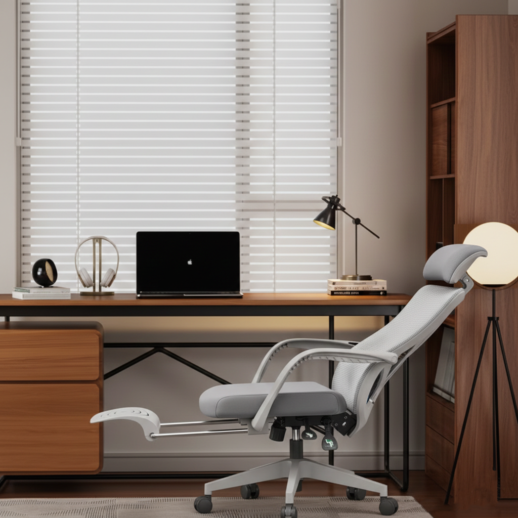 Ergonomic Peacock Back Chair With Adjustable Headrest & Lumbar Support Desk Chair - Minimalist Resting Chair With 150° Recline & High-Density Sponge For Maximum Comfort For Home Office Lumendat