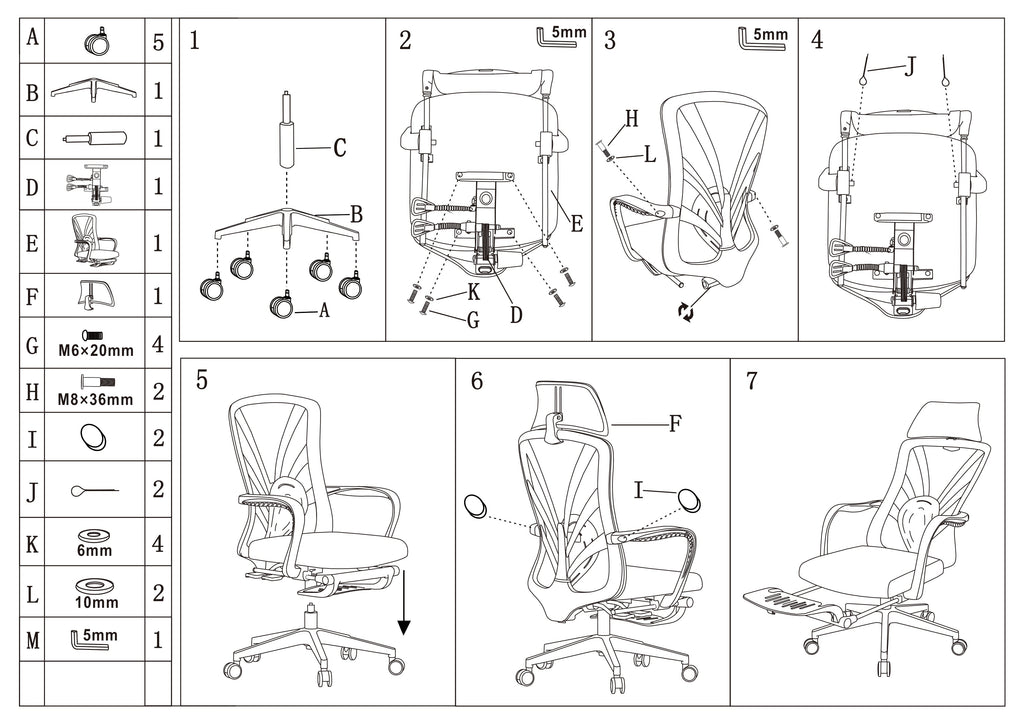 Ergonomic Peacock Back Chair With Adjustable Headrest & Lumbar Support Desk Chair - Minimalist Resting Chair With 150° Recline & High-Density Sponge For Maximum Comfort For Home Office Lumendat