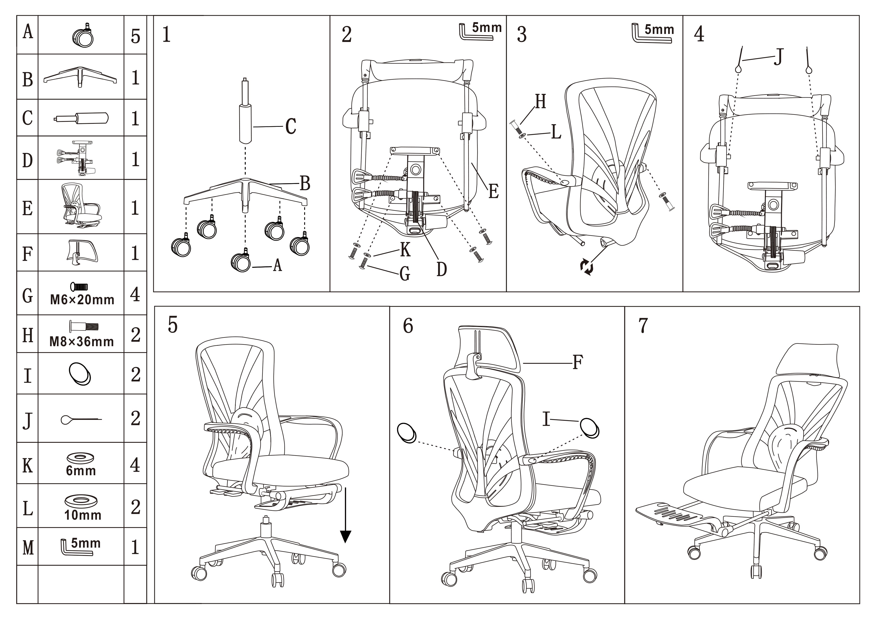 Ergonomic Peacock Back Chair With Adjustable Headrest & Lumbar Support Desk Chair - Minimalist Resting Chair With 150° Recline & High-Density Sponge For Maximum Comfort For Home Office Lumendat