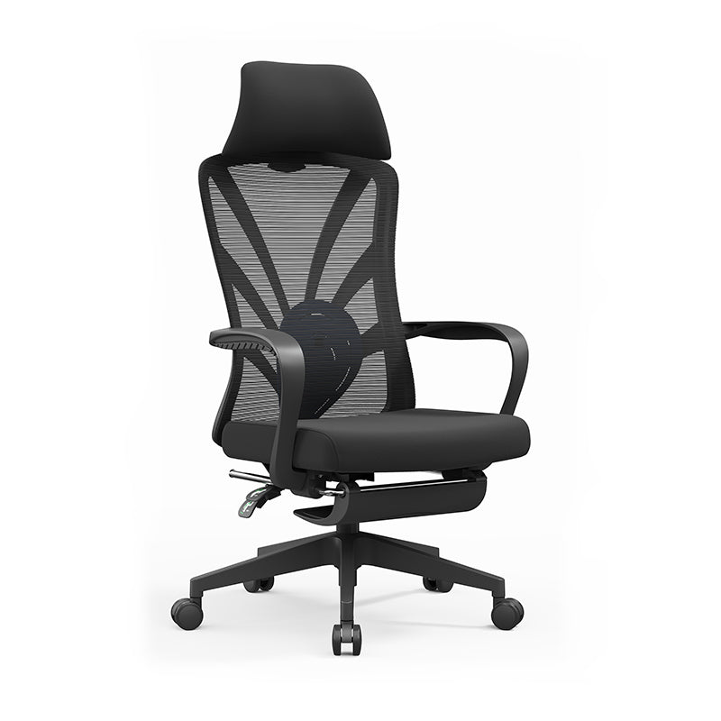 Peacock Back Adjustable Recliner Desk Chair - Minimalist Ergonomic Design 150° Recline & Breathable Mesh & SGS Certified Gas Lift For Home Office Lumendat