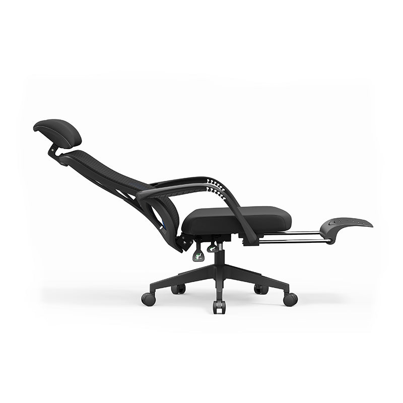 Peacock Back Adjustable Recliner Desk Chair - Minimalist Ergonomic Design 150° Recline & Breathable Mesh & SGS Certified Gas Lift For Home Office Lumendat