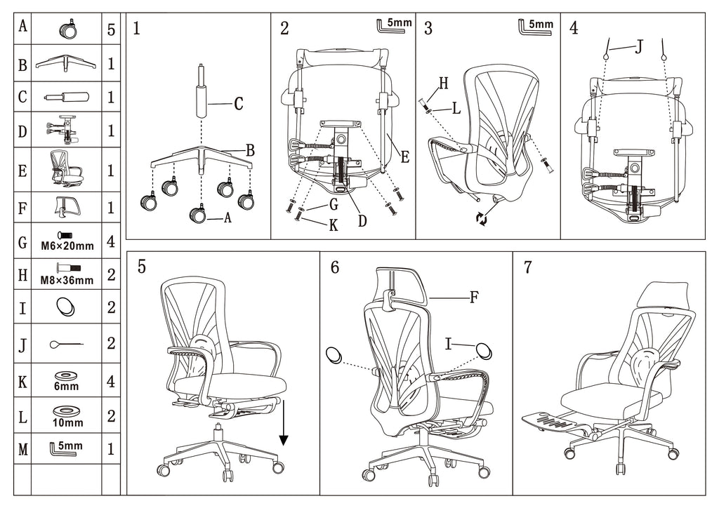 Peacock Back Adjustable Recliner Desk Chair - Minimalist Ergonomic Design 150° Recline & Breathable Mesh & SGS Certified Gas Lift For Home Office Lumendat