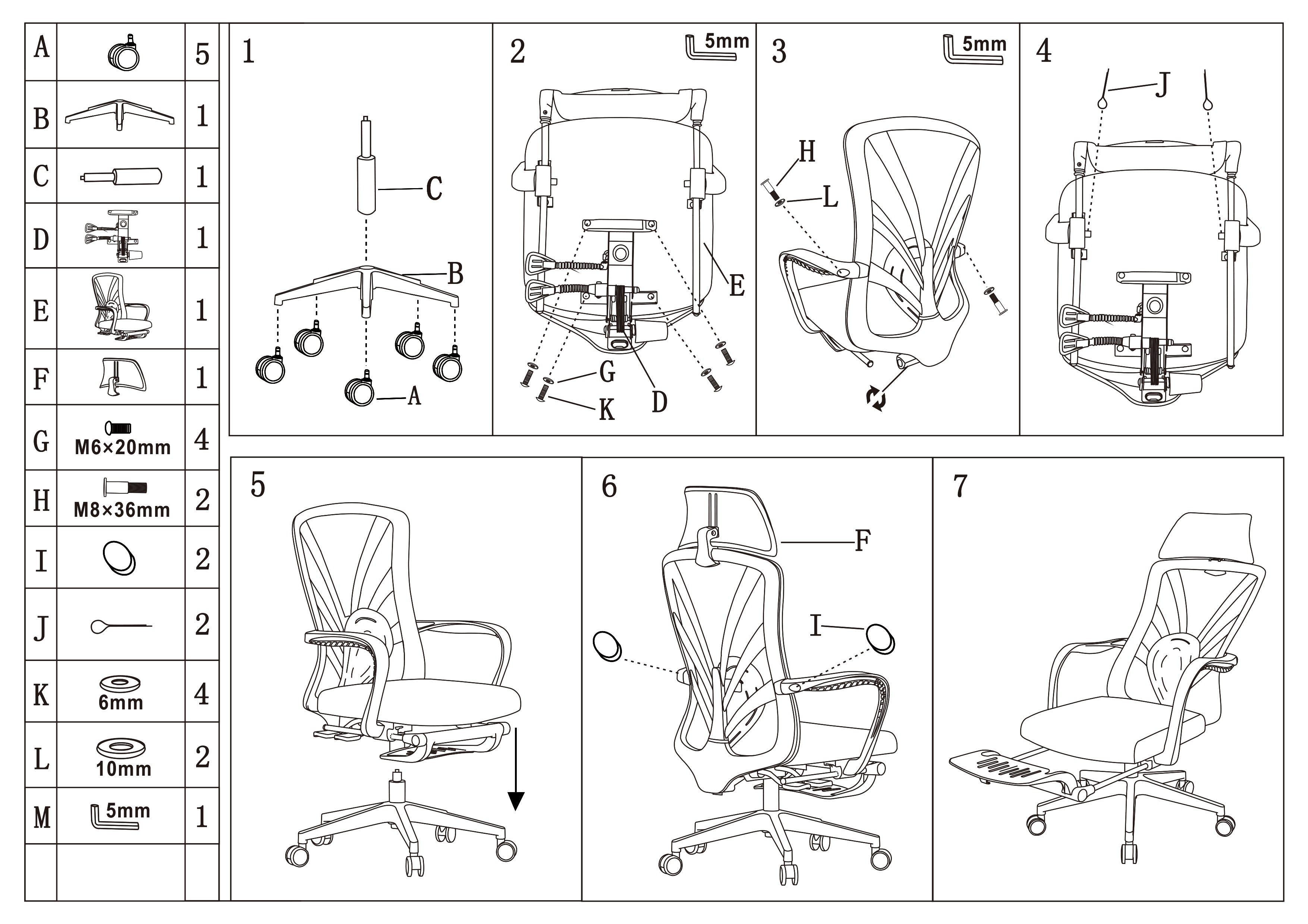 Peacock Back Adjustable Recliner Desk Chair - Minimalist Ergonomic Design 150° Recline & Breathable Mesh & SGS Certified Gas Lift For Home Office Lumendat