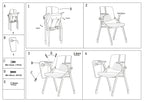 Premium High-Density Sponge Ergonomic Desk Chair - Minimalist Foldable Chair With Adjustable Armrests & Writing Board For Home Office Lumendat