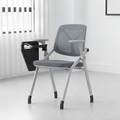 Premium Mesh Back Office Desk Chair - Minimalist Multifunctional Ergonomic Chair With Adjustable Armrests And 180° Flip Desk For Home Office Lumendat