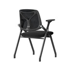 Black Mesh Back Ergonomic Desk Chair - Minimalist Adjustable Armrests, High-Density Foam Seat & Foldable Design For Home Office Lumendat