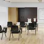 Stylish And Foldable Office Desk Chair - Minimalist Multifunctional Ergonomic Features And High-Density Sponge Seat For Home Office Lumendat
