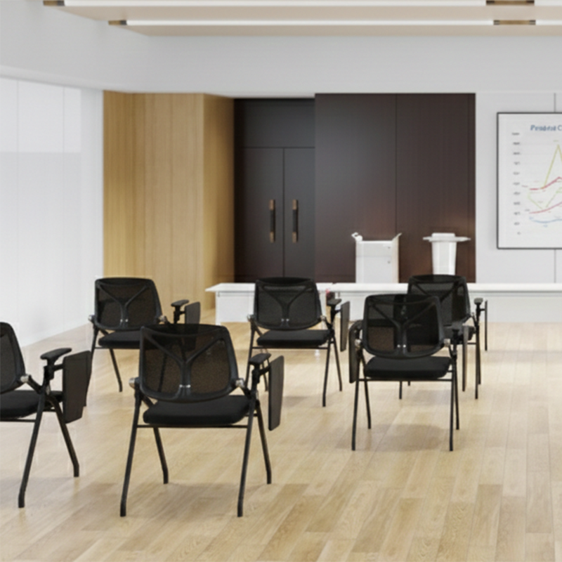 Stylish And Foldable Office Desk Chair - Minimalist Multifunctional Ergonomic Features And High-Density Sponge Seat For Home Office Lumendat