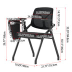 Comfortable Ergonomic Office Desk Chair - Minimalist Premium Mesh Back, Adjustable Armrests & Flip-Up Seat, Durable Frame For Home Office Lumendat