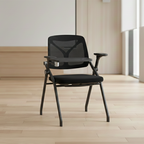 Comfortable Ergonomic Office Desk Chair - Minimalist Premium Mesh Back, Adjustable Armrests & Flip-Up Seat, Durable Frame For Home Office Lumendat