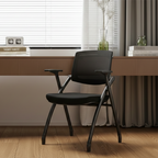 Ergonomic Adjustable Tilt Desk Chair - Minimalist Foldable Office Chair With Breathable Mesh & Bag Hook For Home Office Lumendat