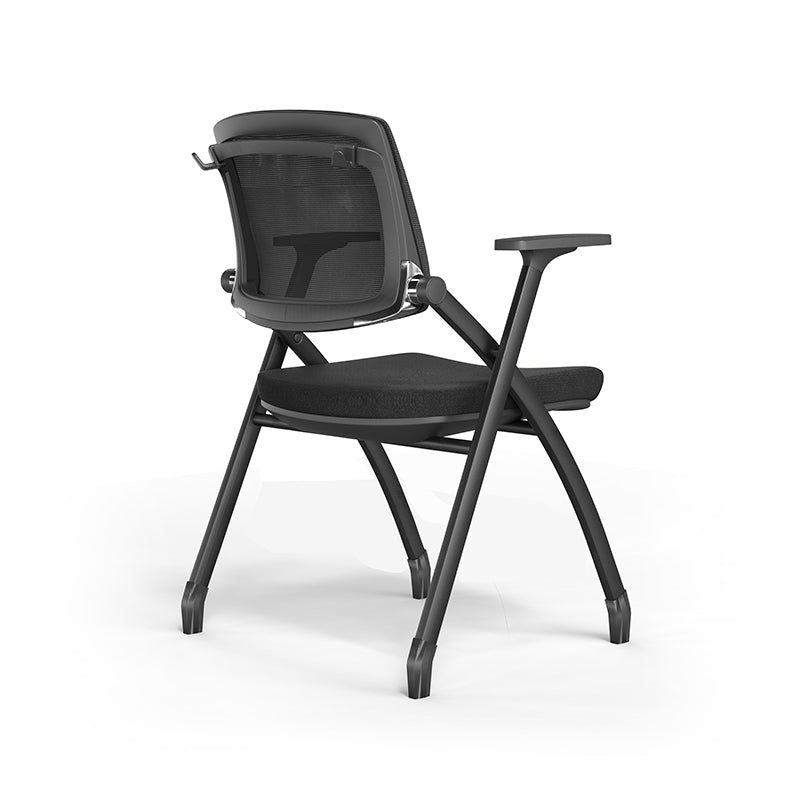 Ergonomic Adjustable Tilt Desk Chair - Minimalist Foldable Office Chair With Breathable Mesh & Bag Hook For Home Office Lumendat