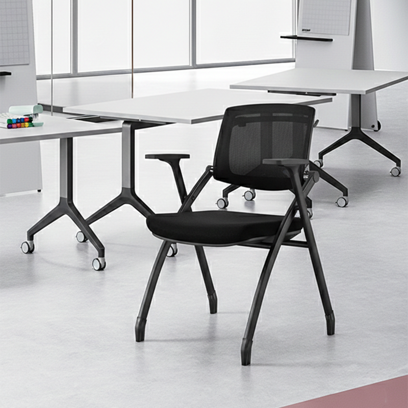 Ergonomic Adjustable Tilt Desk Chair - Minimalist Foldable Office Chair With Breathable Mesh & Bag Hook For Home Office Lumendat
