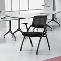 Ergonomic Adjustable Tilt Desk Chair - Minimalist Foldable Office Chair With Breathable Mesh & Bag Hook For Home Office Lumendat