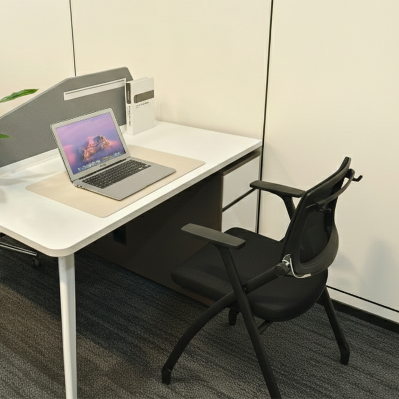 Ergonomic Adjustable Tilt Desk Chair - Minimalist Foldable Office Chair With Breathable Mesh & Bag Hook For Home Office Lumendat