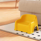 Lumendat Modern Minimalist PP Slide-Shaped Kids Low Stool With Backrest And Armrests For Living Room Lumendat