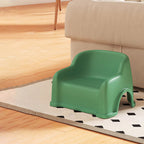 Lumendat Modern Minimalist PP Slide-Shaped Kids Low Stool With Backrest And Armrests For Living Room Lumendat