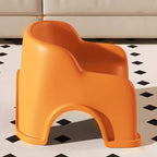 Lumendat Modern Minimalist PP Slide-Shaped Kids Low Stool With Backrest And Armrests For Living Room Lumendat