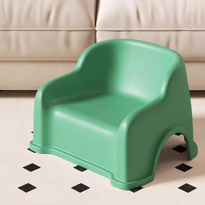 Lumendat Modern Minimalist PP Slide-Shaped Kids Low Stool With Backrest And Armrests For Living Room Lumendat