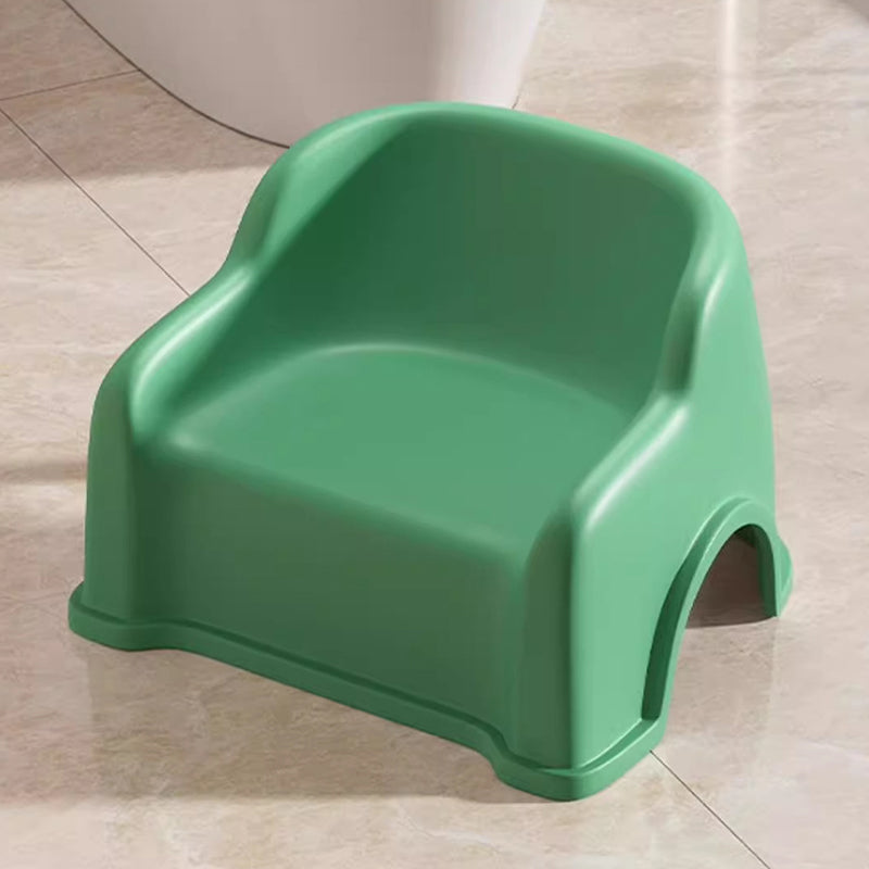 Lumendat Modern Minimalist PP Slide-Shaped Kids Low Stool With Backrest And Armrests For Living Room Lumendat