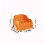 Lumendat Modern Minimalist PP Slide-Shaped Kids Low Stool With Backrest And Armrests For Living Room Lumendat
