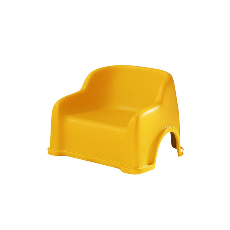 Lumendat Modern Minimalist PP Slide-Shaped Kids Low Stool With Backrest And Armrests For Living Room Lumendat