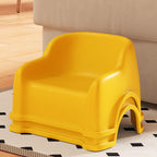 Lumendat Modern Minimalist PP Slide-Shaped Kids Low Stool With Backrest And Armrests For Living Room Lumendat