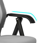 Modern Minimalist Foldable Mesh Sponge Carbon Steel Square Desk Chair With Backrest And Armrests For Home Office Or Study DFM-F