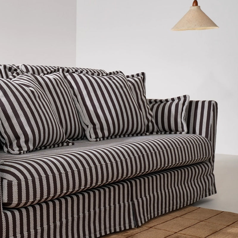 Removable Cover Sofa with Birch Frame – Elegant French 3/4-Seater Accent Chair for Living Room Lumendat