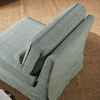 High Resilience Easy-Clean Cover Accent Chair with Birch Frame - Retro Fabric Sofa for Living Room or Study Lumendat