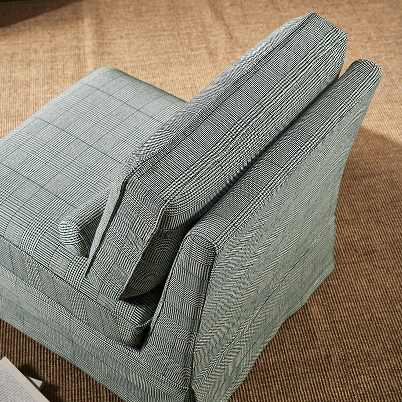 High Resilience Easy-Clean Cover Accent Chair with Birch Frame - Retro Fabric Sofa for Living Room or Study Lumendat