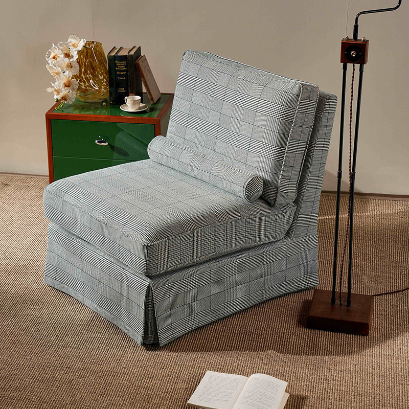 High Resilience Easy-Clean Cover Accent Chair with Birch Frame - Retro Fabric Sofa for Living Room or Study Lumendat