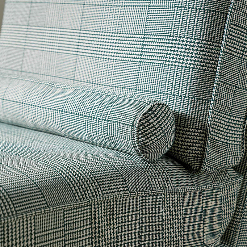 High Resilience Easy-Clean Cover Accent Chair with Birch Frame - Retro Fabric Sofa for Living Room or Study Lumendat