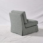 High Resilience Easy-Clean Cover Accent Chair with Birch Frame - Retro Fabric Sofa for Living Room or Study Lumendat