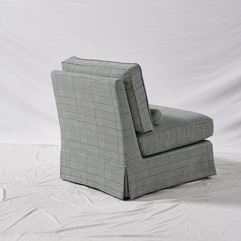 High Resilience Easy-Clean Cover Accent Chair with Birch Frame - Retro Fabric Sofa for Living Room or Study Lumendat