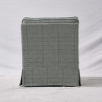 High Resilience Easy-Clean Cover Accent Chair with Birch Frame - Retro Fabric Sofa for Living Room or Study Lumendat