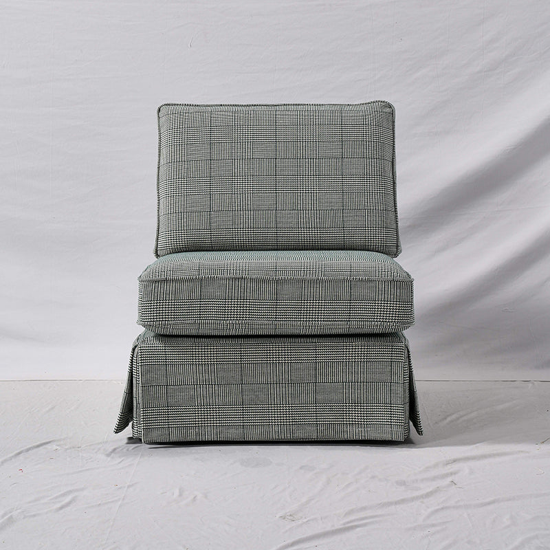 High Resilience Easy-Clean Cover Accent Chair with Birch Frame - Retro Fabric Sofa for Living Room or Study Lumendat