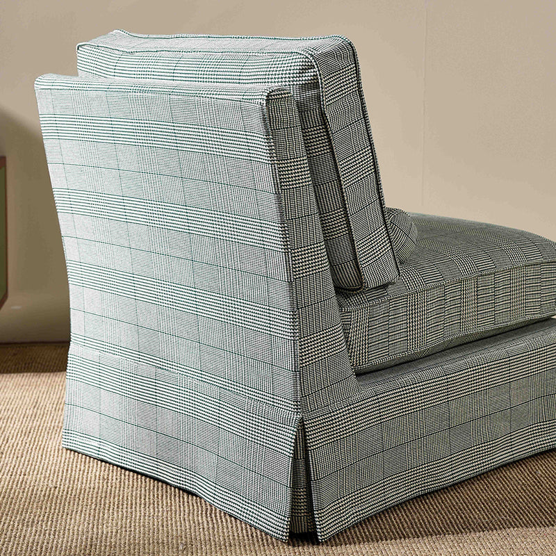 High Resilience Easy-Clean Cover Accent Chair with Birch Frame - Retro Fabric Sofa for Living Room or Study Lumendat