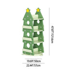 Contemporary Creative Christmas Tree-Shaped Eco-Friendly HDPE Rotatable Bookshelves 4-Tier For Home Office DFM-F