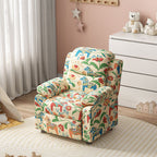 Lumendat Modern Minimalist Rectangular Kid Fabric PU Leather Solid Wood Plastic Accent Chair Backrest Armrest For Living Room Lumendat