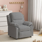 Lumendat Modern Minimalist Rectangular Kid Fabric PU Leather Solid Wood Plastic Accent Chair Backrest Armrest For Living Room Lumendat