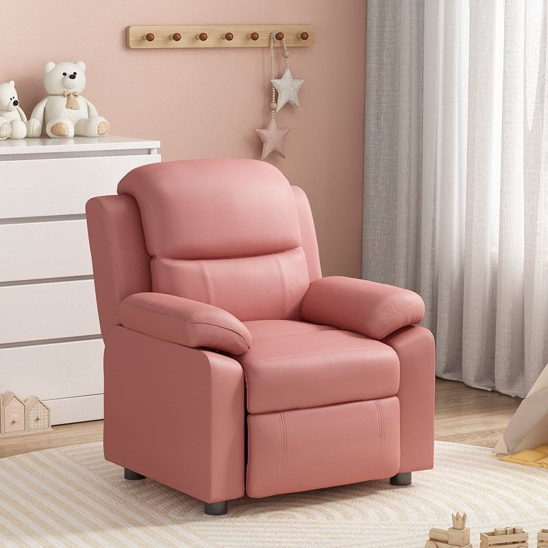 Lumendat Modern Minimalist Rectangular Kid Fabric PU Leather Solid Wood Plastic Accent Chair Backrest Armrest For Living Room Lumendat